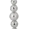 Regency 9" Silver Mirror Disco Ball Christmas Ornament MTX74024