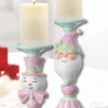 Regency Candy Snowman Or Santa Candle Stand Christmas Candle Holder