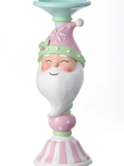 Regency Candy Snowman Or Santa Candle Stand Christmas Candle Holder