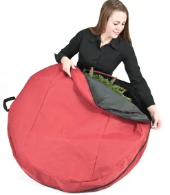 Santa's Bags 36" Direct Suspend Wreath Storage Bag With Handle 10175