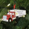 Semi Truck Personalized Christmas Ornament
