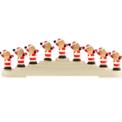 Shiny Brite Holiday Splendor Santa Bubble Light Candolier 4027594