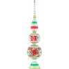 Shiny Brite Holiday Splendor 13" Christmas Finial Stand With Reflector 4027999