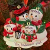 Snowman Family Of 4 Personalized Christmas Ornament OR2255-4