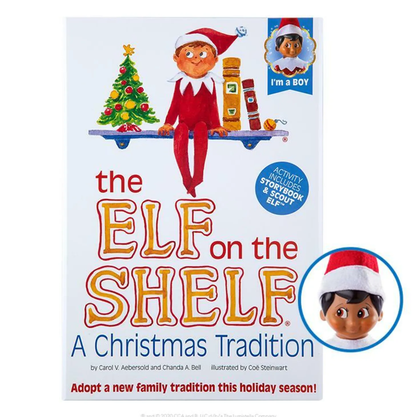The Elf On The Shelf : A Christmas Tradition Box Set Includes African American Boy Scout Elf